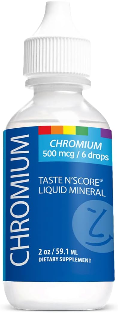 Pure Chromium Liquid Ionic Mineral Supplement for Taste and Scoring; 500 mcg; 118 Servings