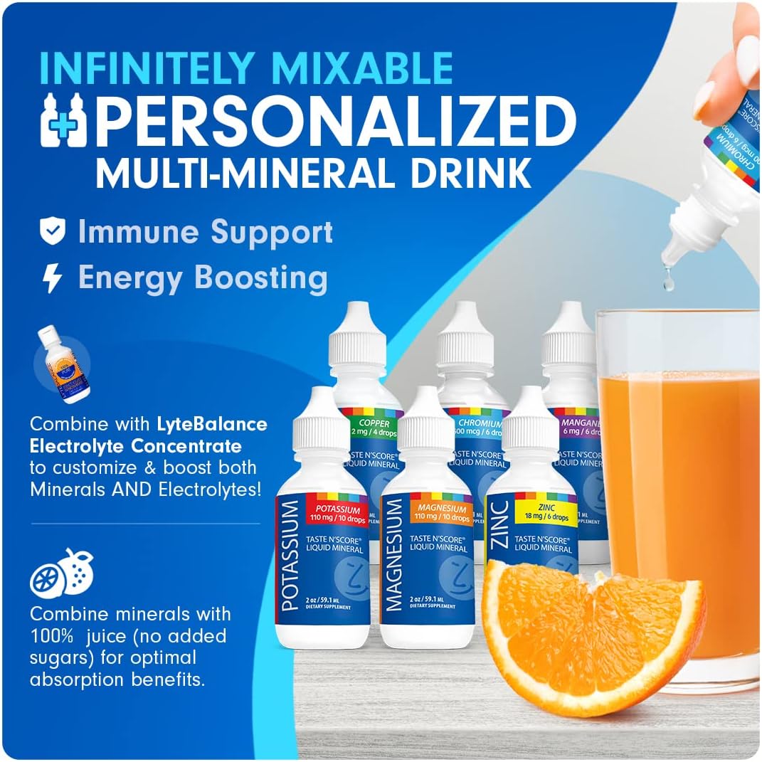 Pure Chromium Liquid Ionic Mineral Supplement for Taste and Scoring; 500 mcg; 118 Servings