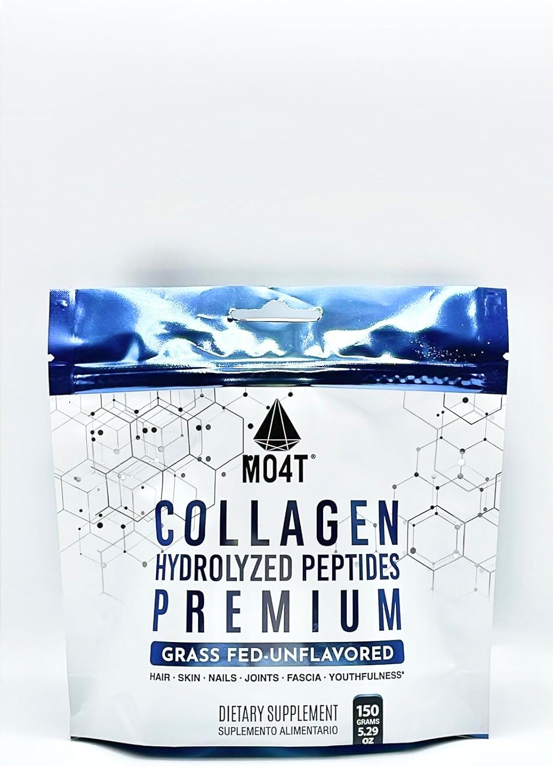 Pure Collagen Peptides Powder from Grass Fed Bovine - Unflavored Hydrolyzed Supplement for Joint Support, Hair, and Nails Beauty