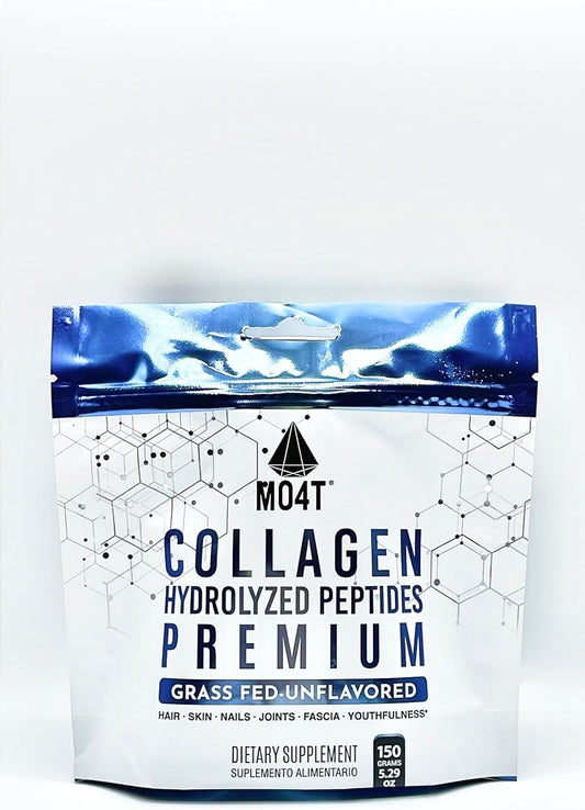 Pure Collagen Peptides Powder from Grass Fed Bovine - Unflavored Hydrolyzed Supplement for Joint Support, Hair, and Nails Beauty