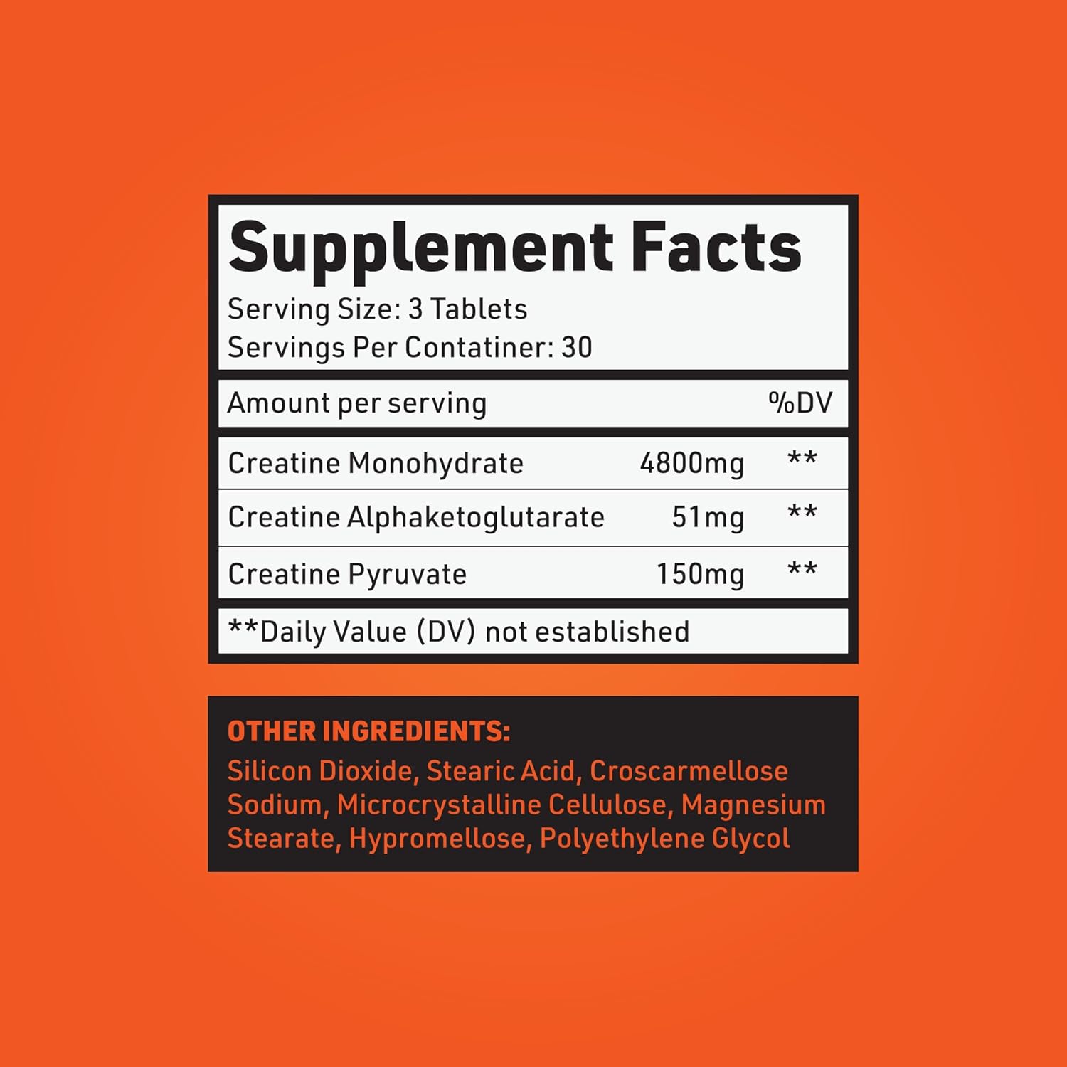 Pure Creatine Monohydrate Pills for Muscle Growth, 5g 3X Strength, Pre Workout Mass Gainer for Men and Women, 90 Tablets