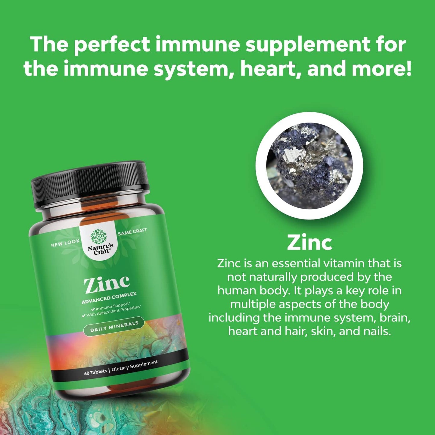 Pure DHEA and Zinc Bundle for Women's Health - Thyroid, Immune, Bone, Mood, and Heart Support