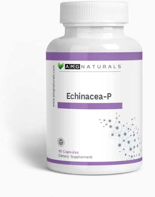 Pure Echinacea Purpurea Capsules - 90 Count, No Binders, Fillers, or Preservatives - AMG Naturals Whole Herb Formula