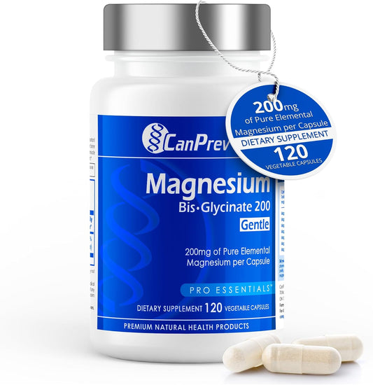 Pure Elemental Magnesium Supplement 200mg, 120 v-Caps - Supports Bone & Muscle Function, Gentle on Stomach, 120-Day Supply