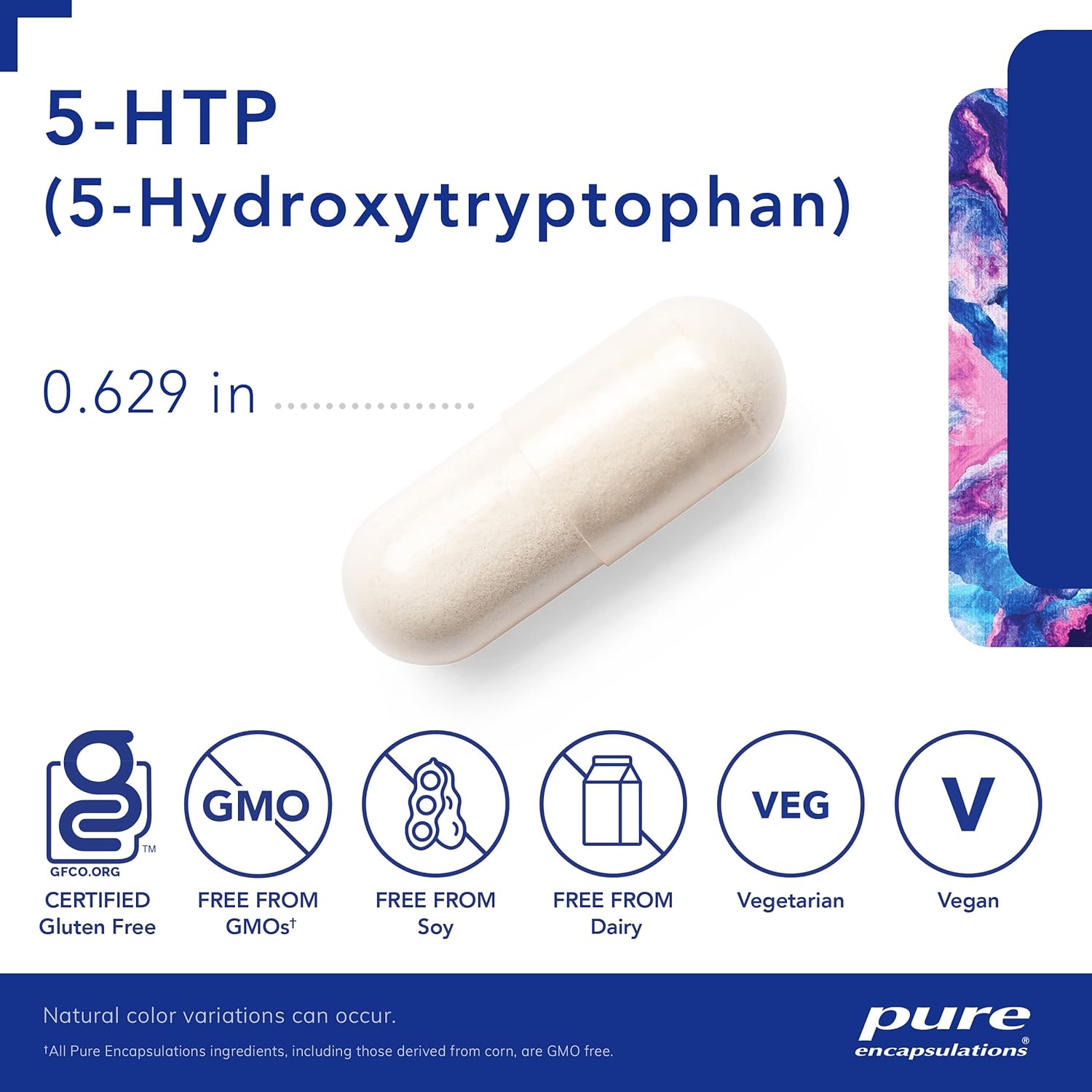 Pure Encapsulations 5-HTP 50 mg Capsules - Brain, Sleep, and Serotonin Support Supplement - 60 Count