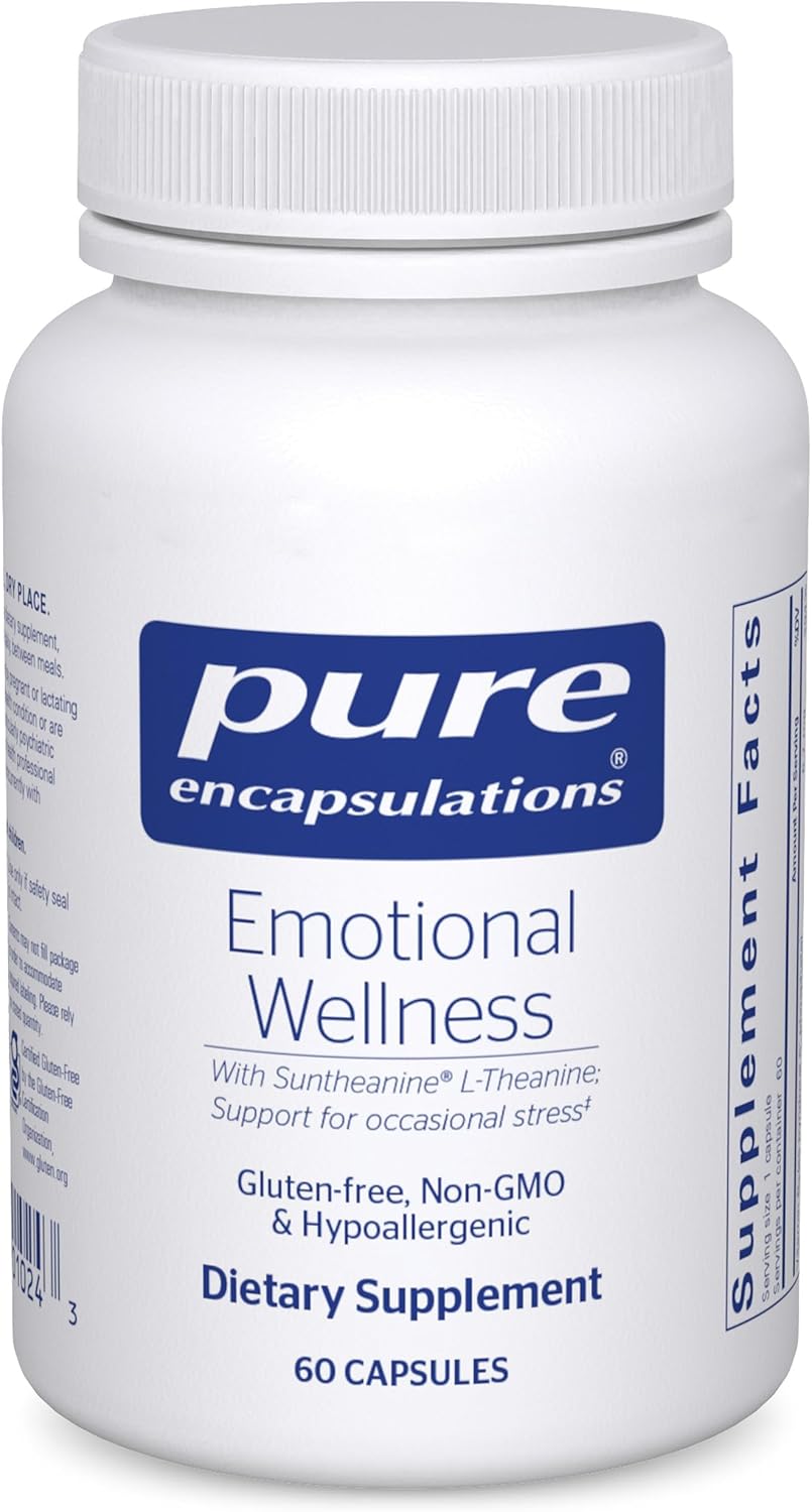 Pure Encapsulations Emotional Wellness Capsules - Supports Occasional Stress - 60 Count