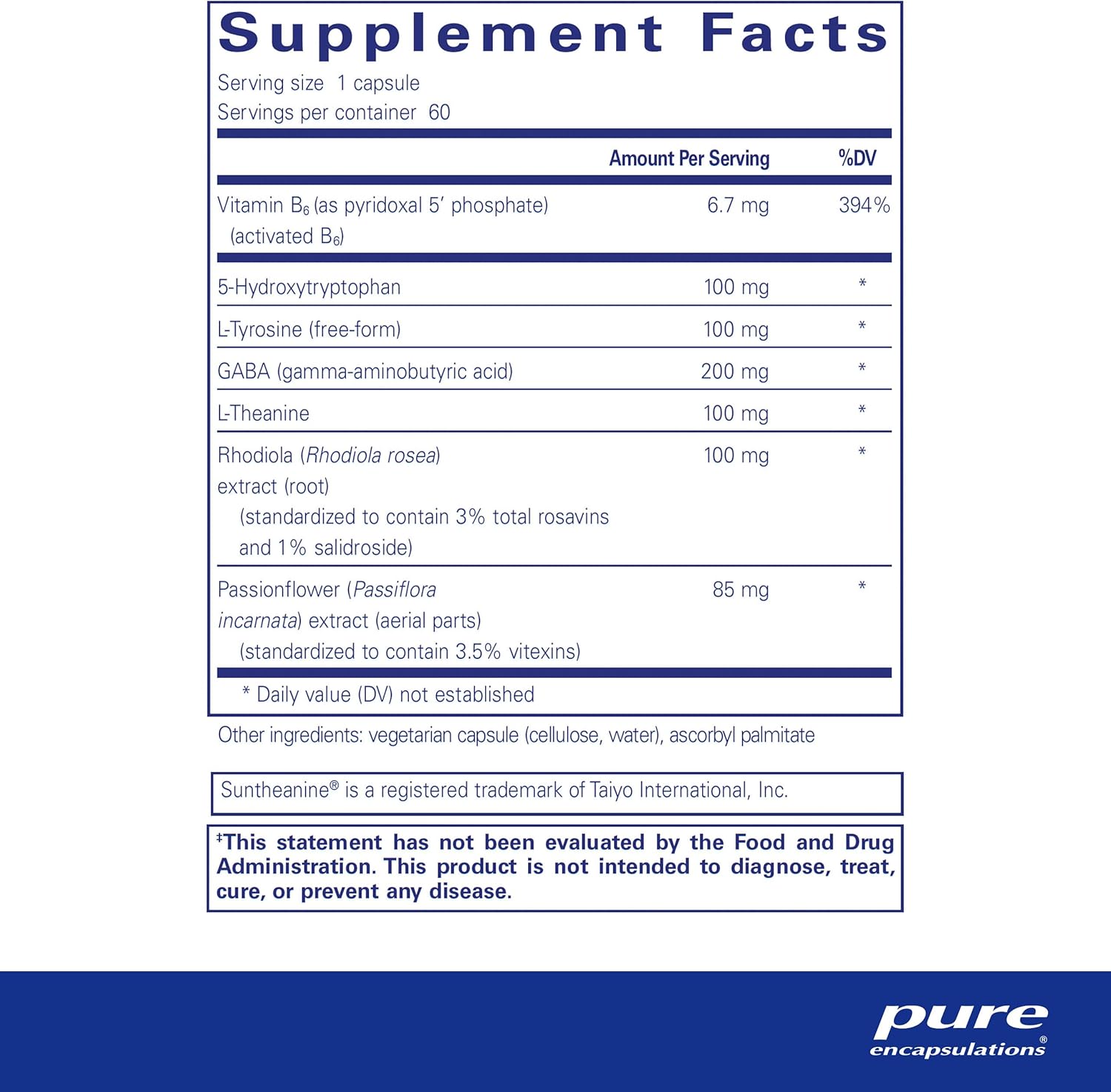 Pure Encapsulations Emotional Wellness Capsules - Supports Occasional Stress - 60 Count