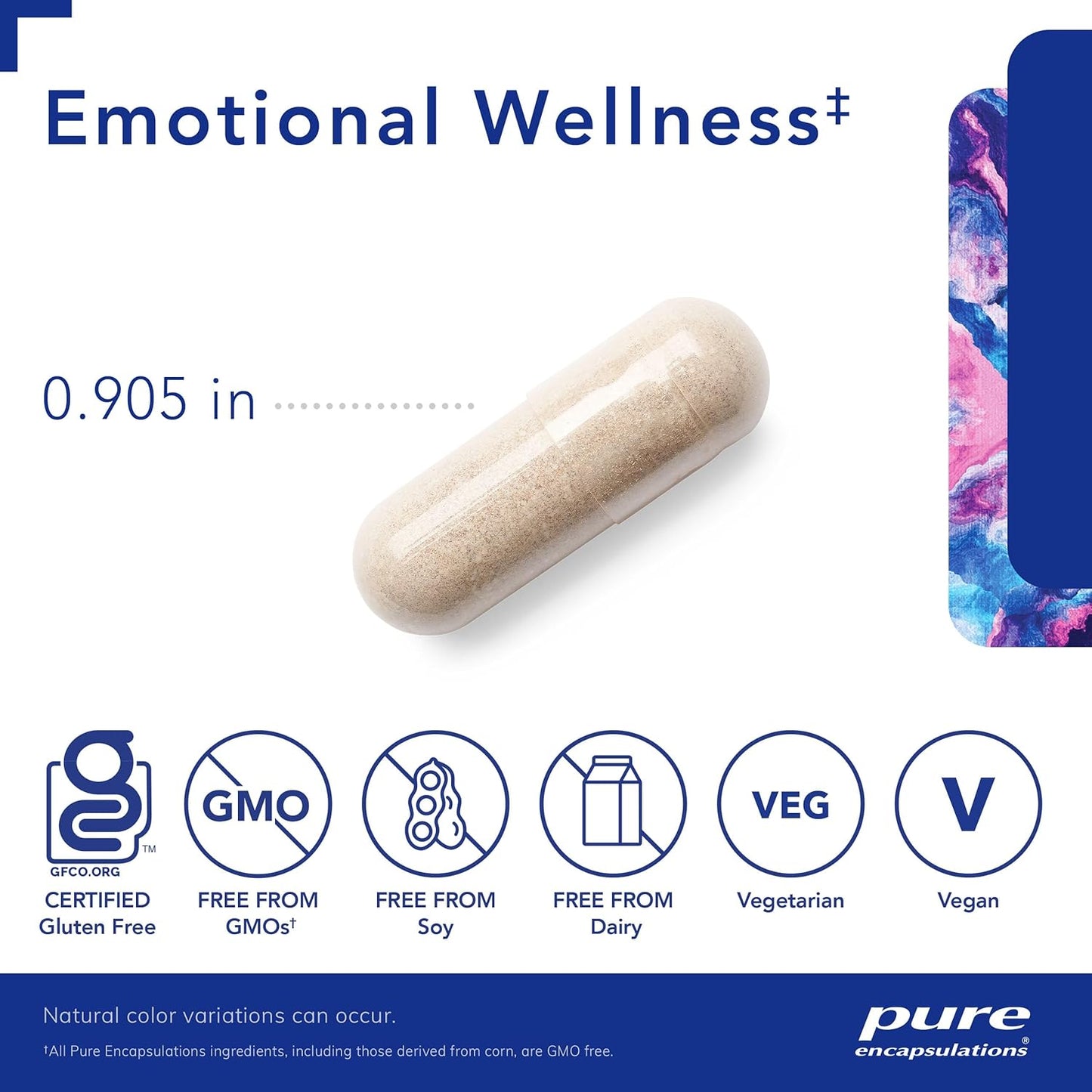 Pure Encapsulations Emotional Wellness Capsules - Supports Occasional Stress - 60 Count