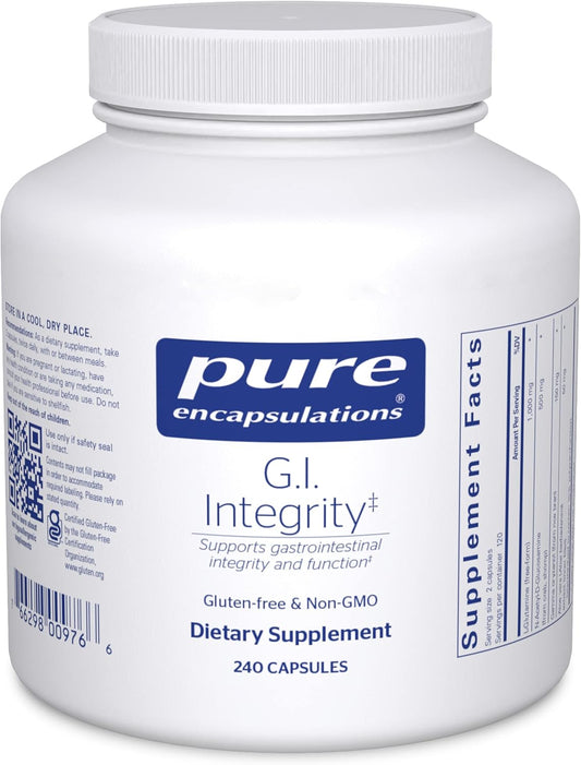Pure Encapsulations G.I. Integrity Capsules - Enhanced Gastrointestinal Support for Function - 240 Count