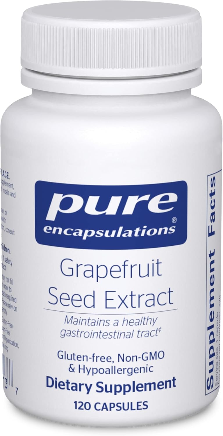 Pure Encapsulations Grapefruit Seed Extract Capsules for Intestinal Health - 120 Count