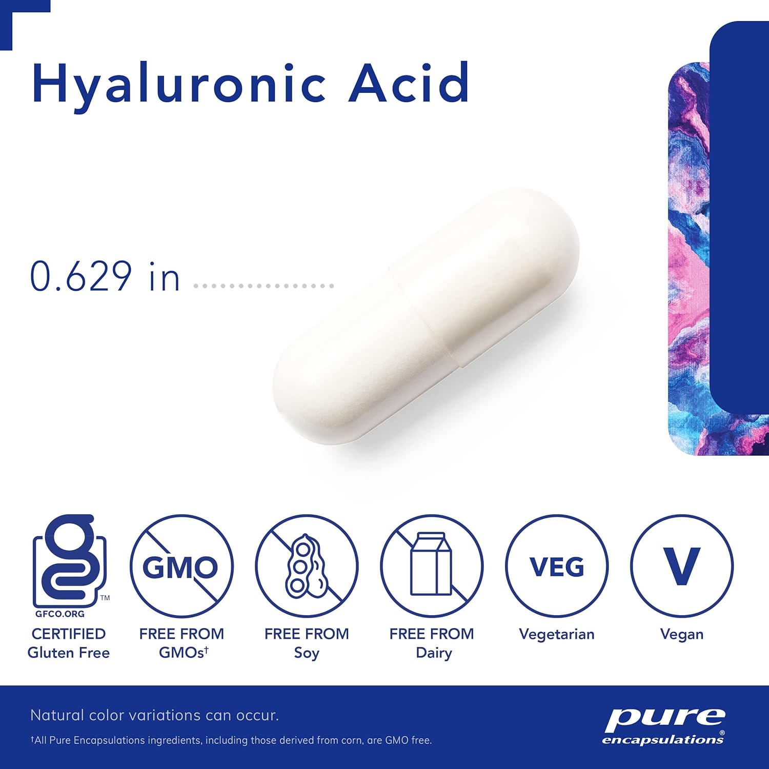 Pure Encapsulations Hyaluronic Acid Capsules for Skin and Joint Health - Gluten Free & Vegan - 180 Count