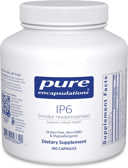 Pure Encapsulations IP6 Capsules | Hypoallergenic Antioxidant Support for Breast, Colon, and Liver Health | 180 Count