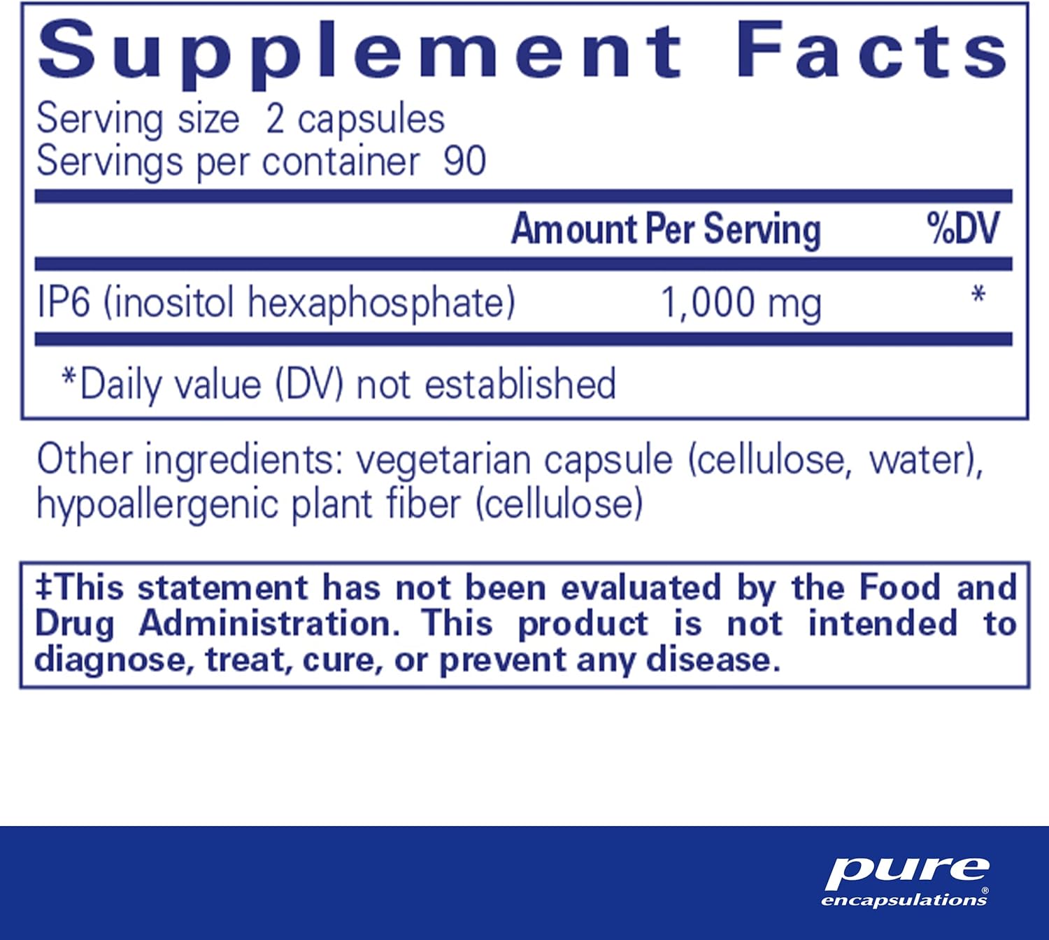 Pure Encapsulations IP6 Capsules | Hypoallergenic Antioxidant Support for Breast, Colon, and Liver Health | 180 Count