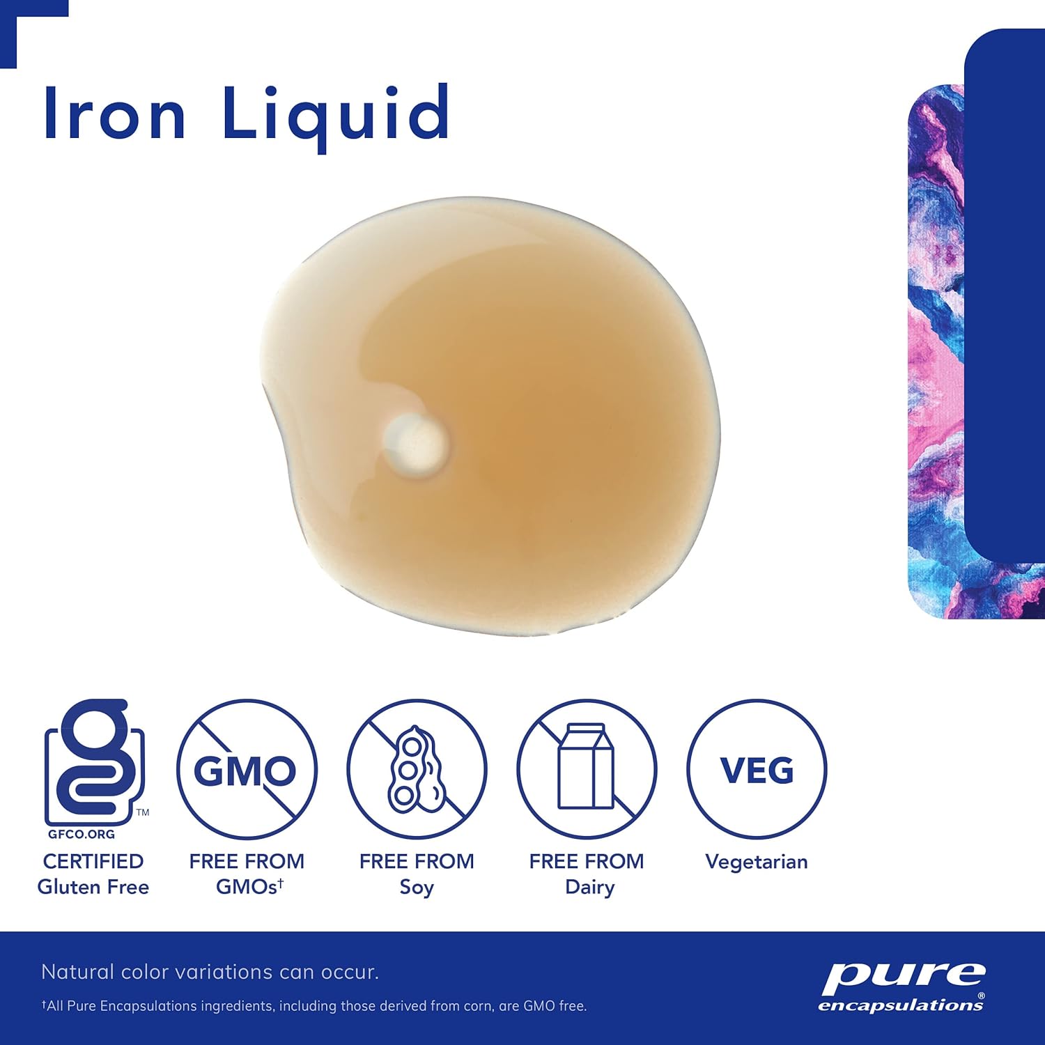 Pure Encapsulations Iron Liquid Supplement - Supports Hemoglobin & Myoglobin Function - 4.1 fl. oz. Bottle
