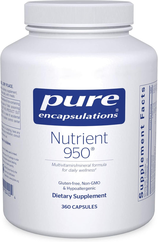 Pure Encapsulations Nutrient 950 | Comprehensive Multivitamin Mineral Supplement for Optimal Health | 360 Capsules