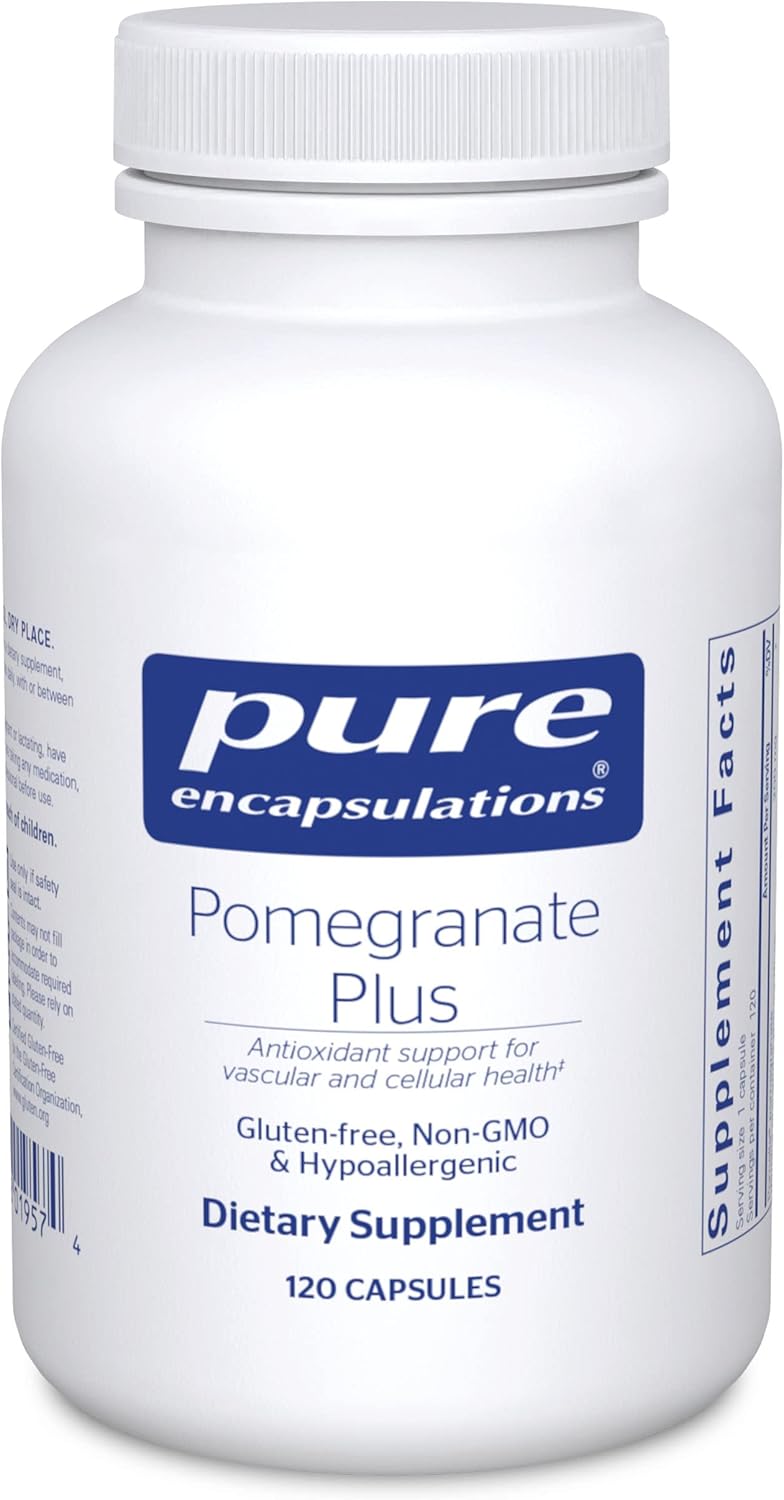 Pure Encapsulations Pomegranate Plus Capsules for Vascular and Cellular Health - Antioxidant Support - 120 Count