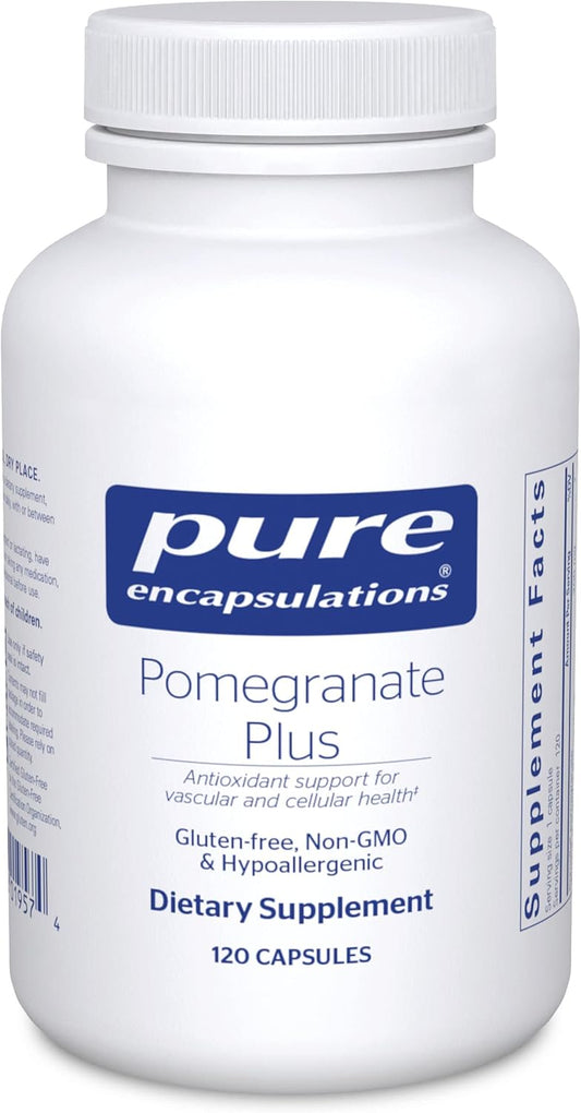 Pure Encapsulations Pomegranate Plus Capsules for Vascular and Cellular Health - Antioxidant Support - 120 Count