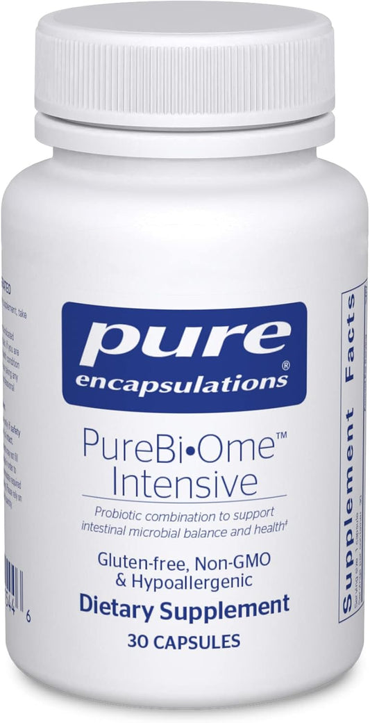Pure Encapsulations PureBi•Ome Intensive Capsules for Healthy Intestinal Microflora Balance | 30 Count