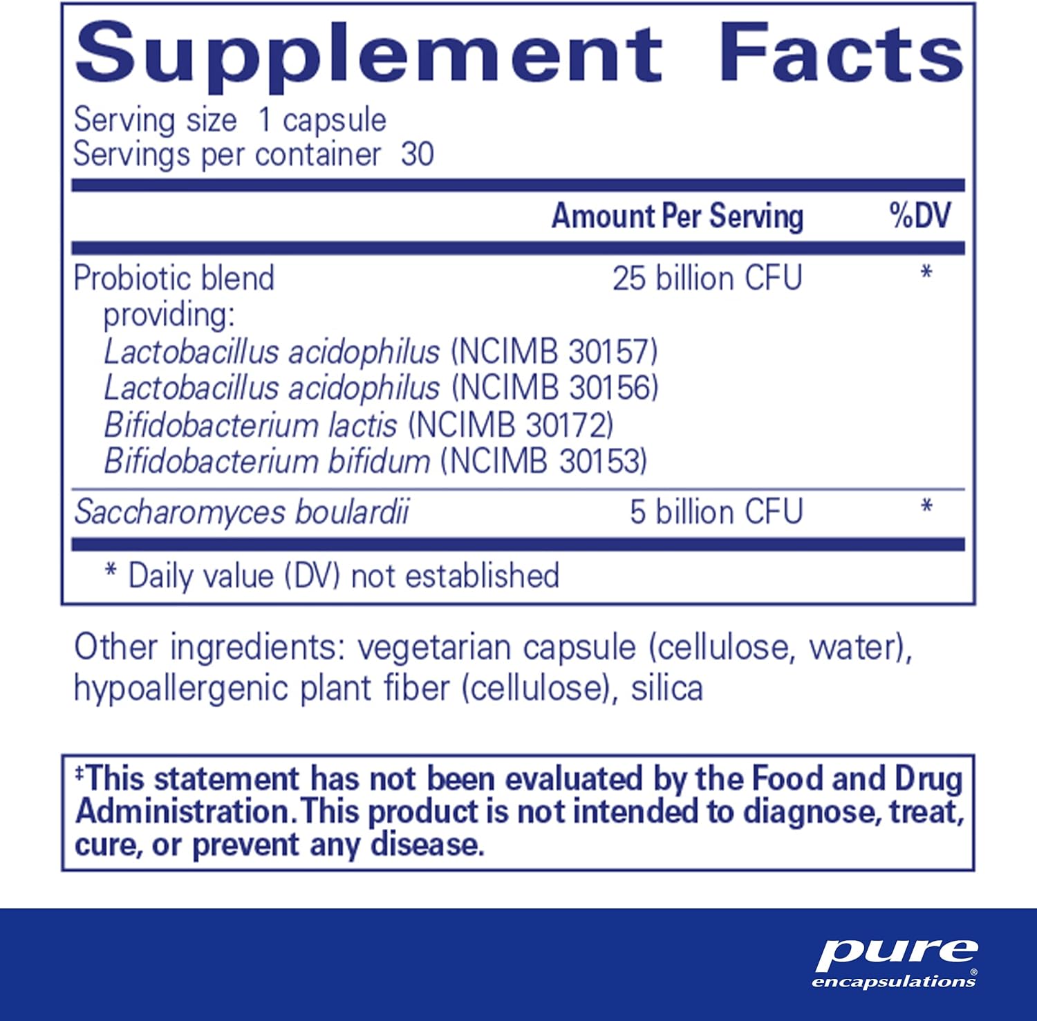 Pure Encapsulations PureBi•Ome Intensive Capsules for Healthy Intestinal Microflora Balance | 30 Count