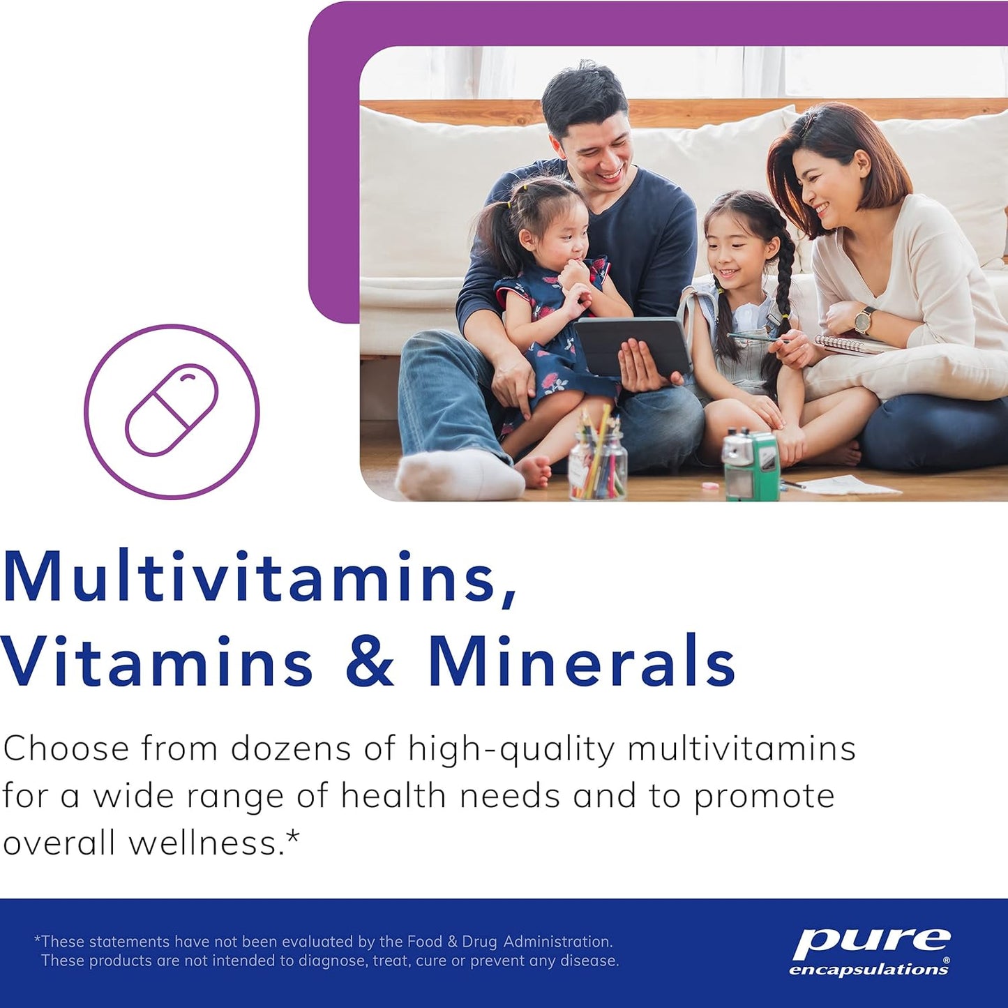 Pure Encapsulations PureResponse Multivitamin Capsules - Immune Balance Support