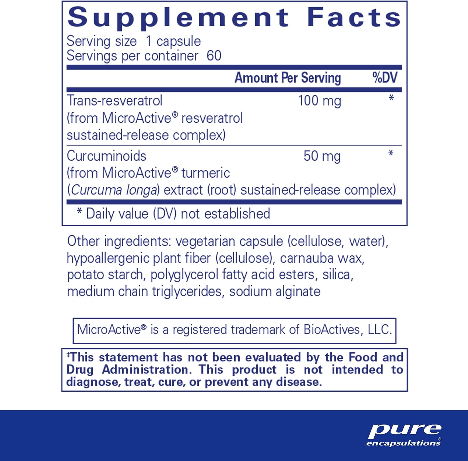 Pure Encapsulations ResCu-SR | Hypoallergenic Longevity & Cardio Support Dietary Supplement | 60 Capsules
