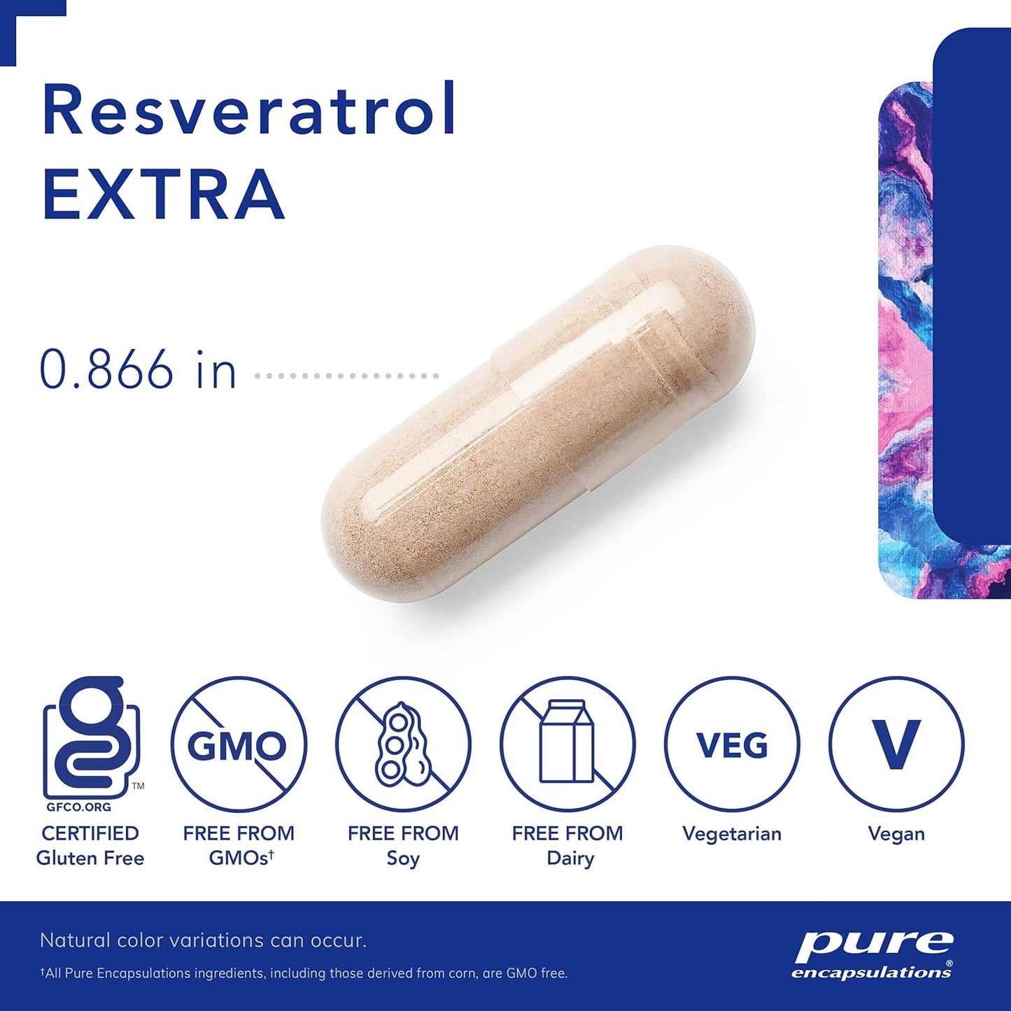 Pure Encapsulations Resveratrol EXTRA 100mg Capsules - Supports Cellular & Cardiovascular Health - Antioxidant Supplement - Non-GMO & Gluten-Free