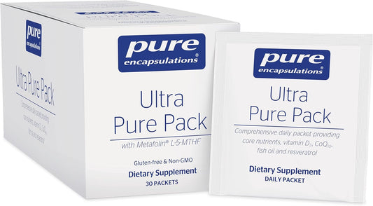Pure Encapsulations Ultra Pure Pack - Daily Multivitamin with Coenzyme Q10 and Vitamin C - Non-GMO - 30 Packets