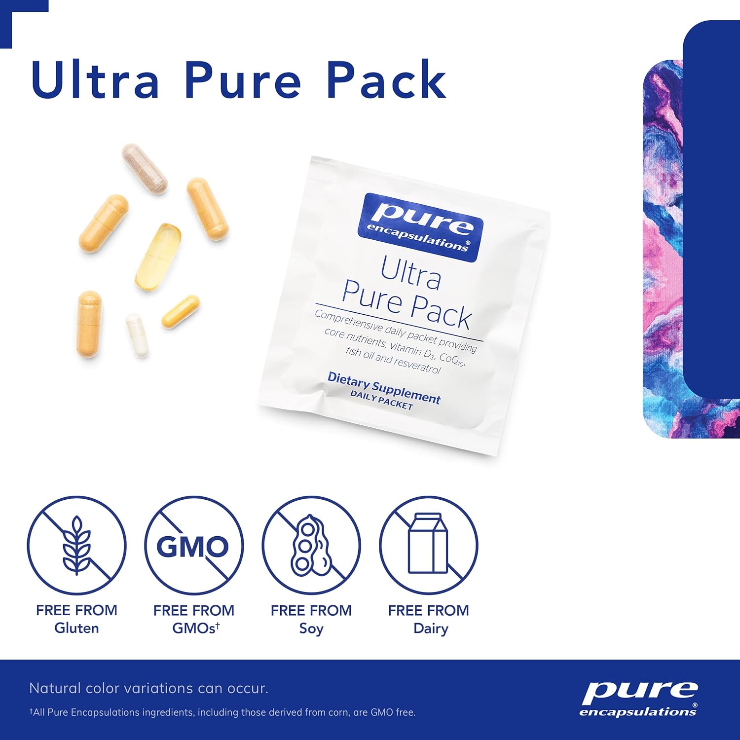 Pure Encapsulations Ultra Pure Pack - Daily Multivitamin with Coenzyme Q10 and Vitamin C - Non-GMO - 30 Packets