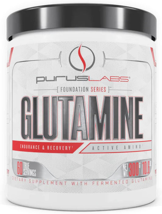Pure Fermented L Glutamine Powder for Recovery, Hydration, Volume, & Gut Health - 60 Servings