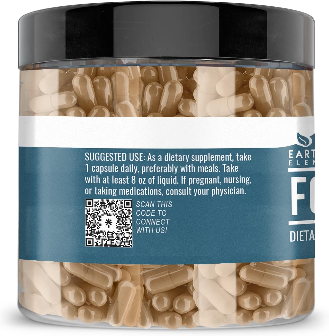 Pure Fo-Ti Extract Capsules - 200 Count, No Additives, Earthborn Elements