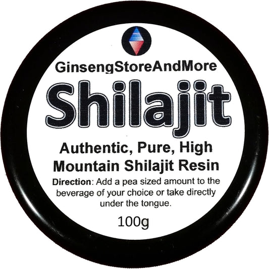 Pure High Mountain Shilajit Resin - 100g, 1000 Servings | Authentic Source of Fulvic Acid & Trace Minerals for Energy Boost | Men & Women