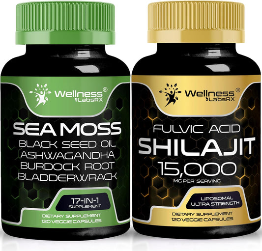 Pure Himalayan Shilajit Capsules - Authentic Irish Sea Supplement