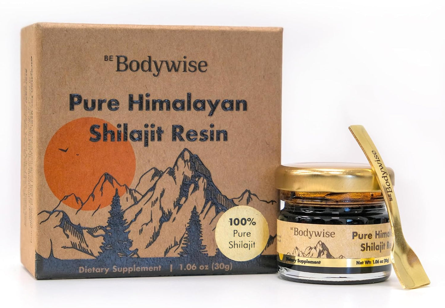 Pure Himalayan Shilajit Resin 600mg | 75%+ Fulvic Acid, 85+ Trace Minerals | Lab Tested, Heavy Metal Free | Organic Men & Women Supplement 30g