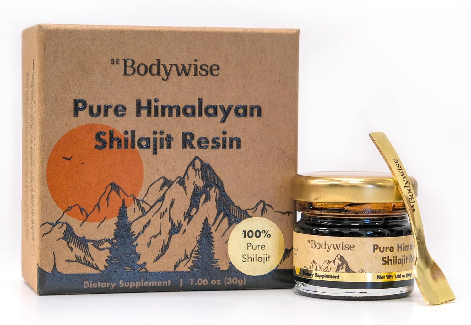 Pure Himalayan Shilajit Resin 600mg | 75%+ Fulvic Acid, 85+ Trace Minerals | Lab Tested, Heavy Metal Free | Organic Men & Women Supplement 30g