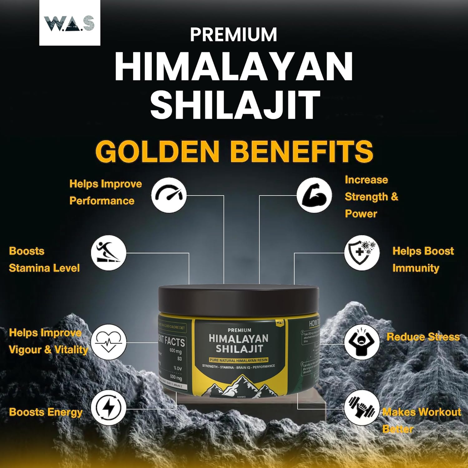 Pure Himalayan Shilajit Resin: High Potency for Men & Women - Organic Energy & Immune Booster with 85+ Trace Minerals