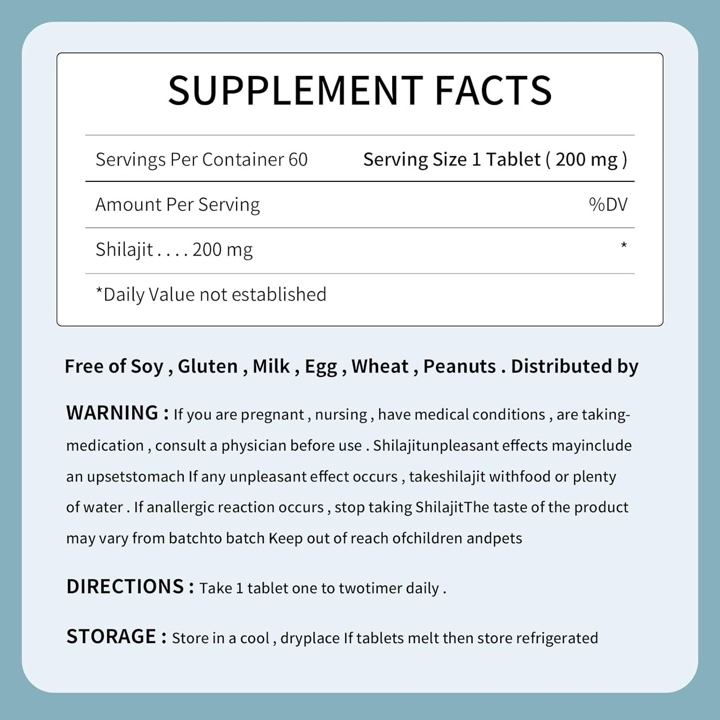 Pure Himalayan Shilajit Tablets | Natural Resin Drops | Immune Support & Energy Boost | 85+ Minerals & Fulvic Acid | 60 Tablets
