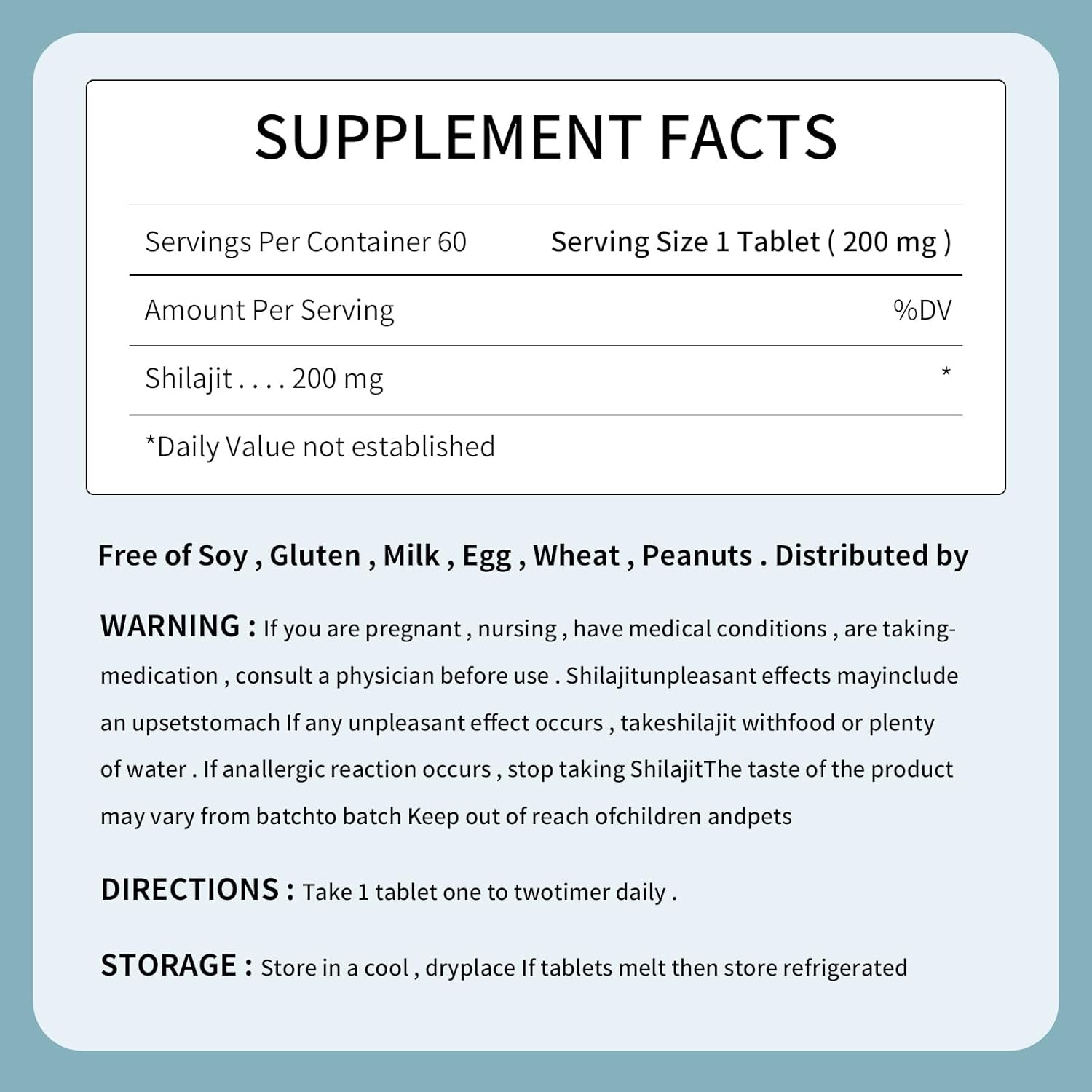 Pure Himalayan Shilajit Tablets | Natural Resin Drops | Immune Support & Energy Boost | 85+ Minerals & Fulvic Acid | 60 Tablets