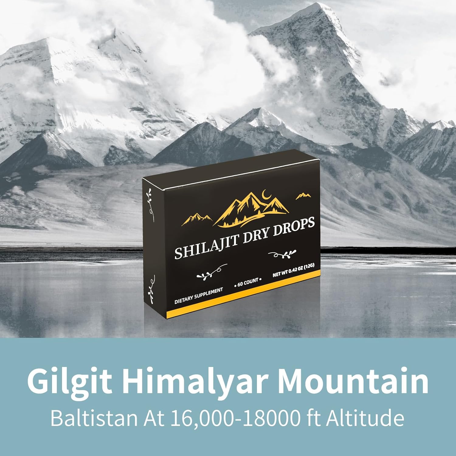 Pure Himalayan Shilajit Tablets | Natural Resin Drops | Immune Support & Energy Boost | 85+ Minerals & Fulvic Acid | 60 Tablets
