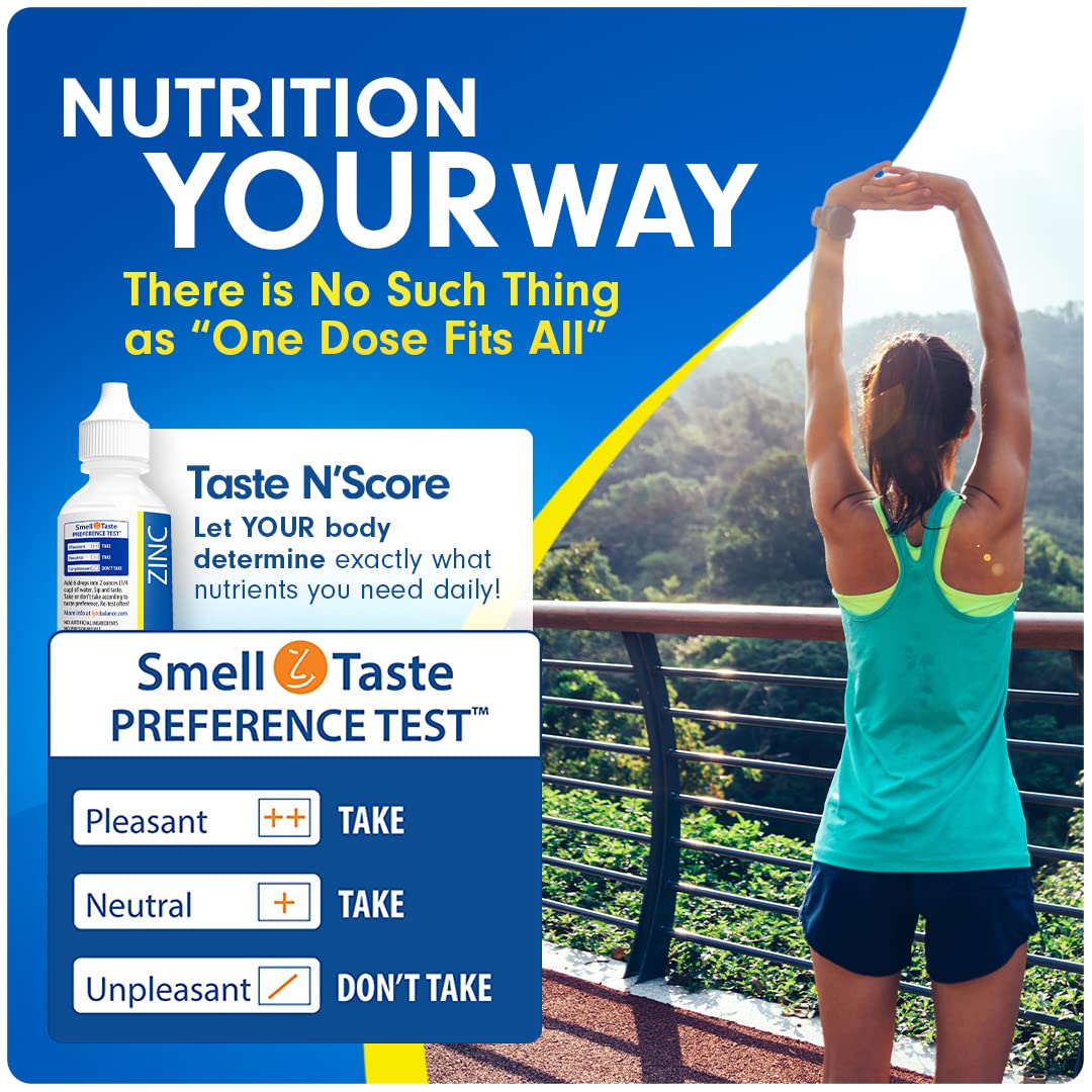 Pure Ionic Zinc Liquid Mineral Supplement - 18mg, 118 Servings - Taste N' Score Technology