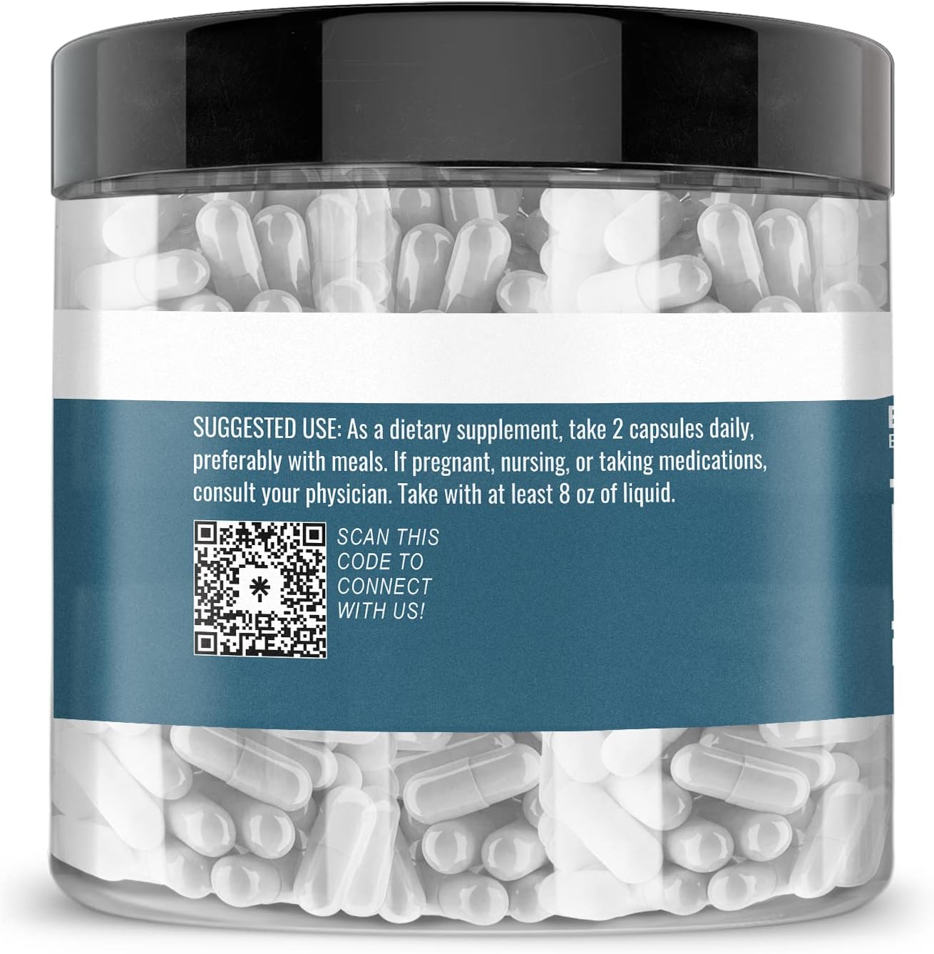 Pure L-Arginine Capsules by Earthborn Elements - 200 Count, Additive-Free & Undiluted