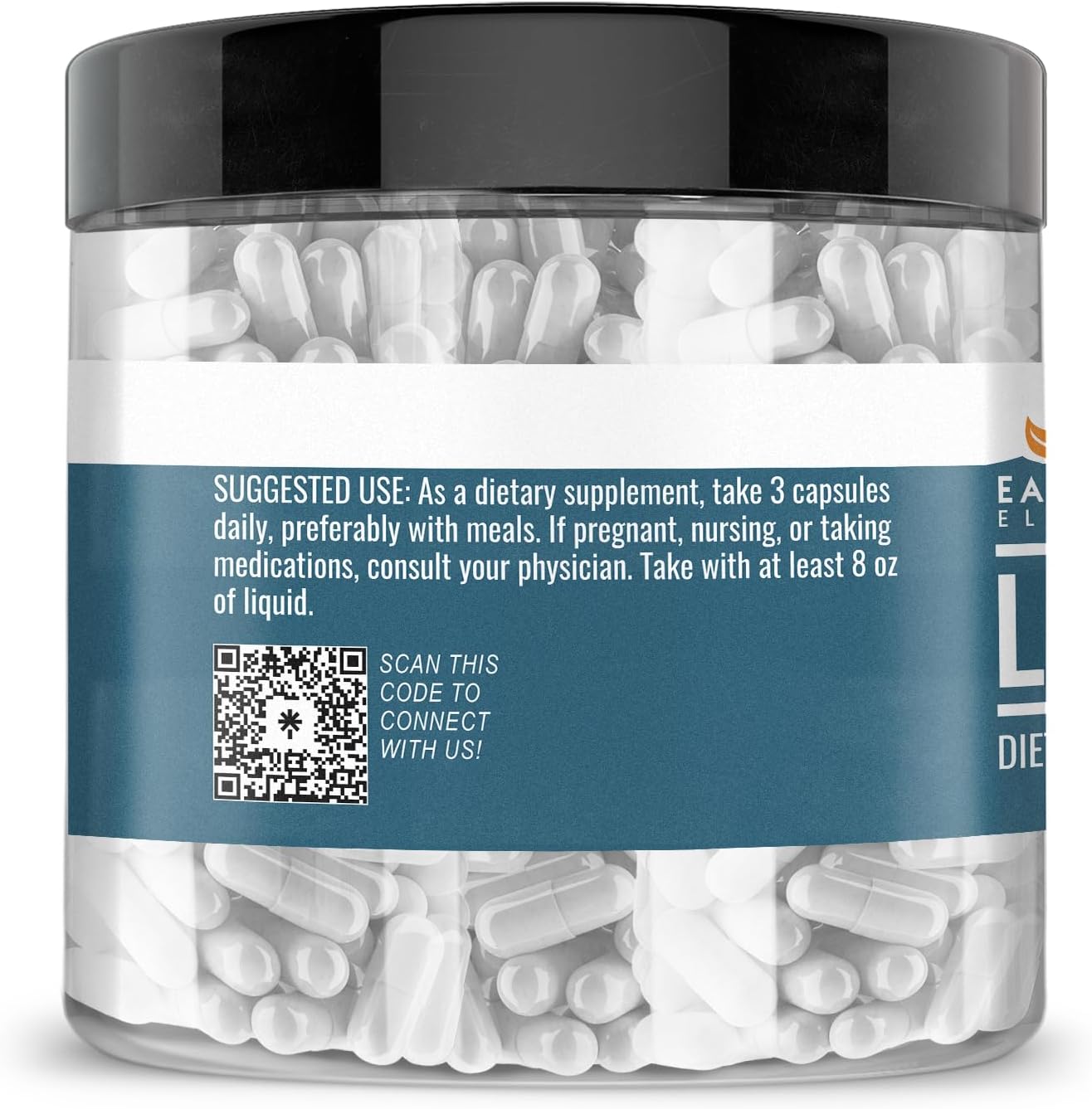 Pure L-Citrulline Supplement, 200 Capsules, Lab-Tested, No Stearates or Rice Fillers, Earthborn Elements