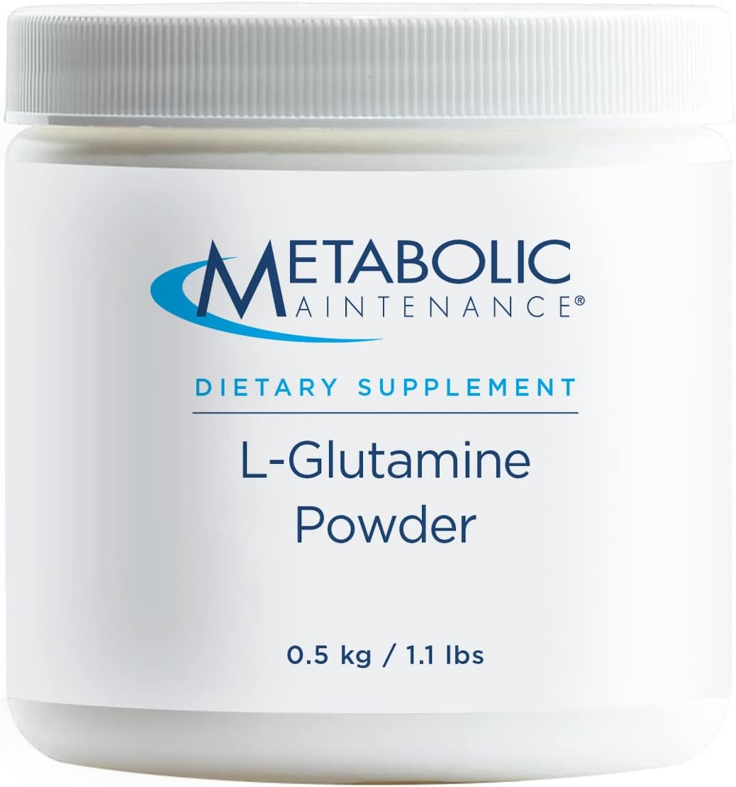 Pure L-Glutamine Powder Supplement for Gut Health, Immune Function, and Muscle Recovery - 1000mg Amino Acid Drink Mix (500g / 500 Servings)