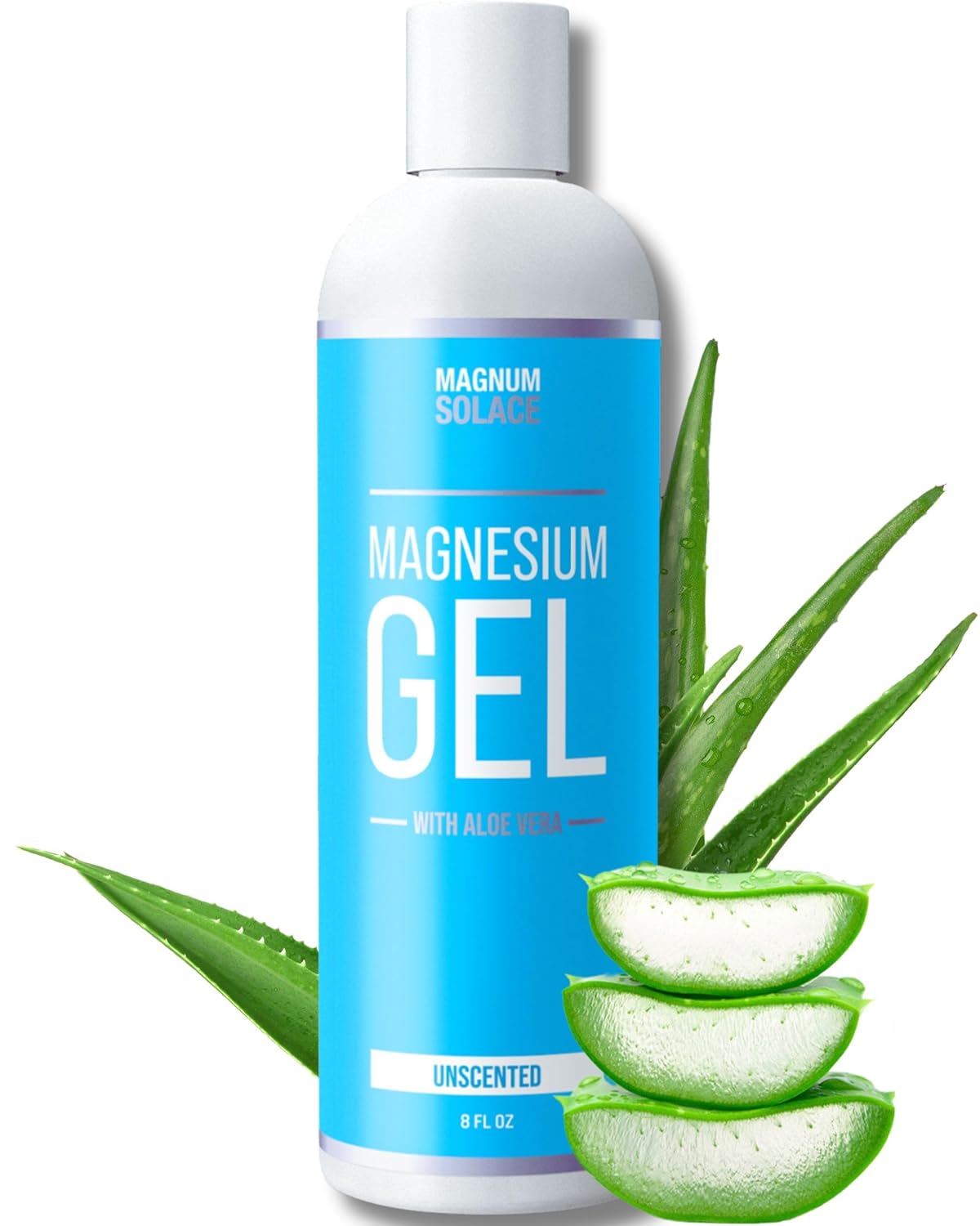 Pure Magnesium Chloride Gel with Aloe Vera - Unscented Muscle Relief Massage Gel