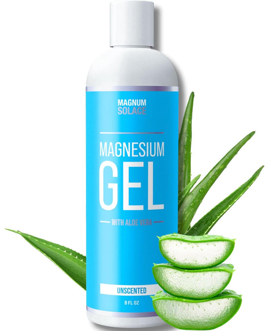 Pure Magnesium Chloride Gel with Aloe Vera - Unscented Muscle Relief Massage Gel