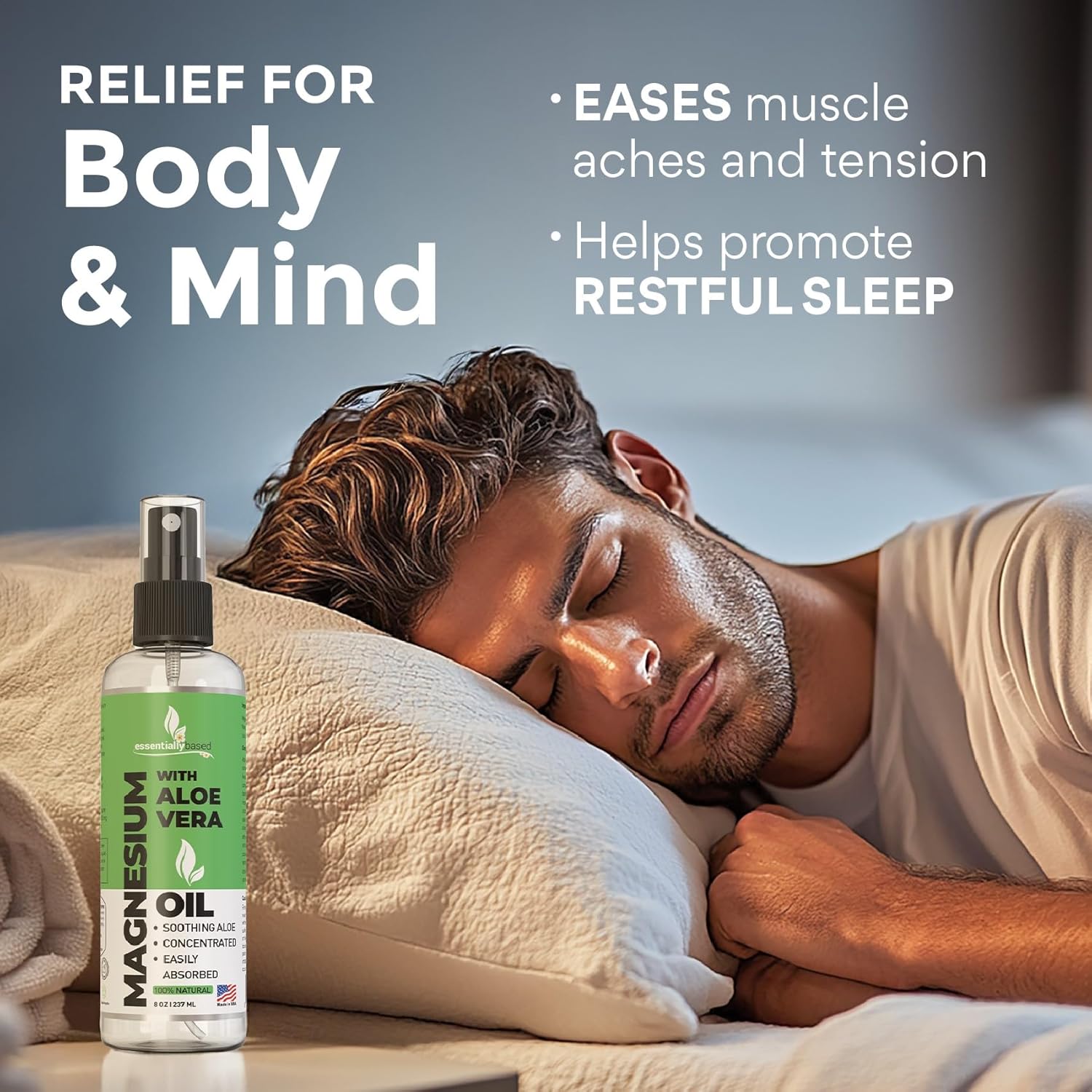 Pure Magnesium Oil Spray Infused with Aloe Vera for Enhanced Benefits