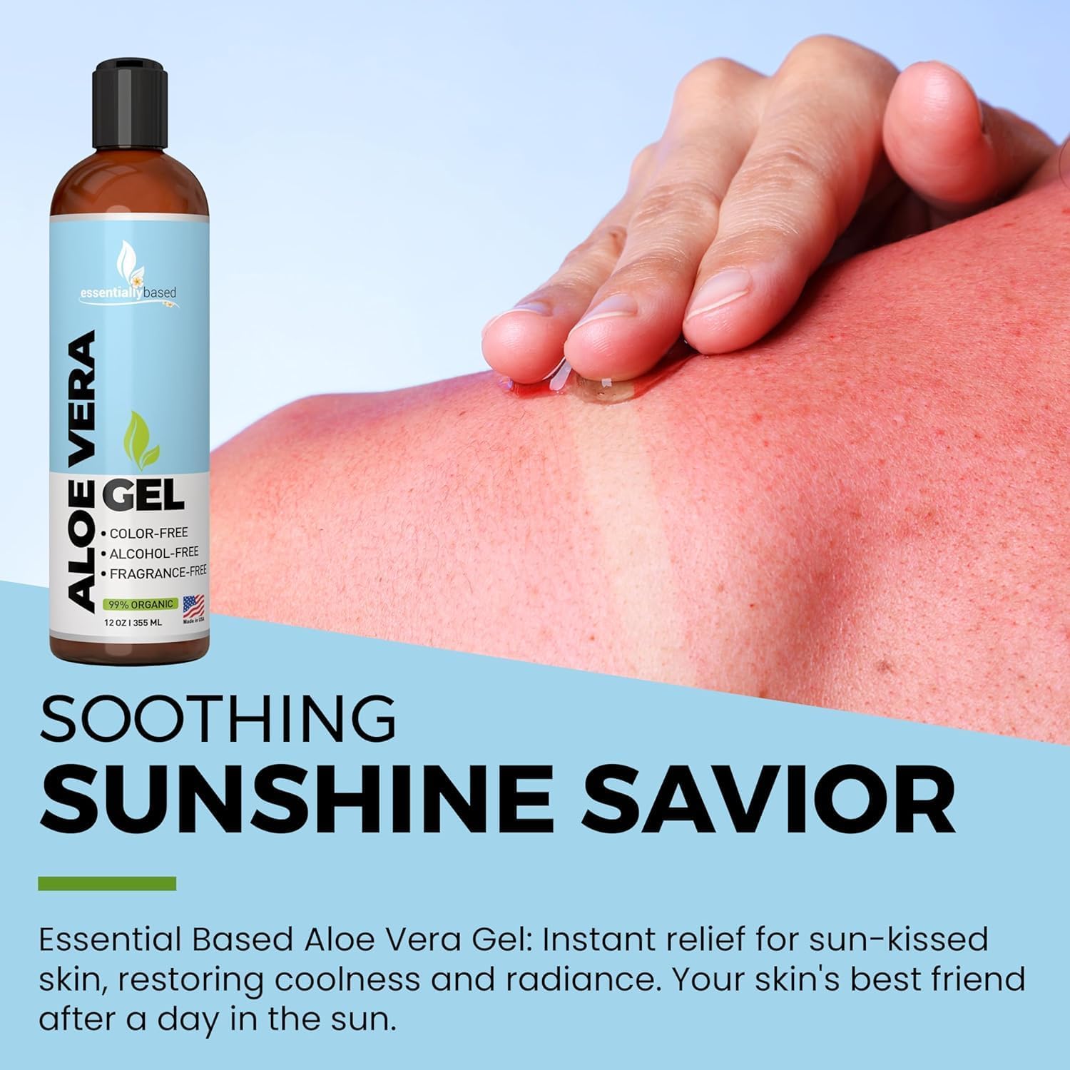 Pure Magnesium Oil Spray with Organic Aloe Vera Gel for Essential Relief and Hydration