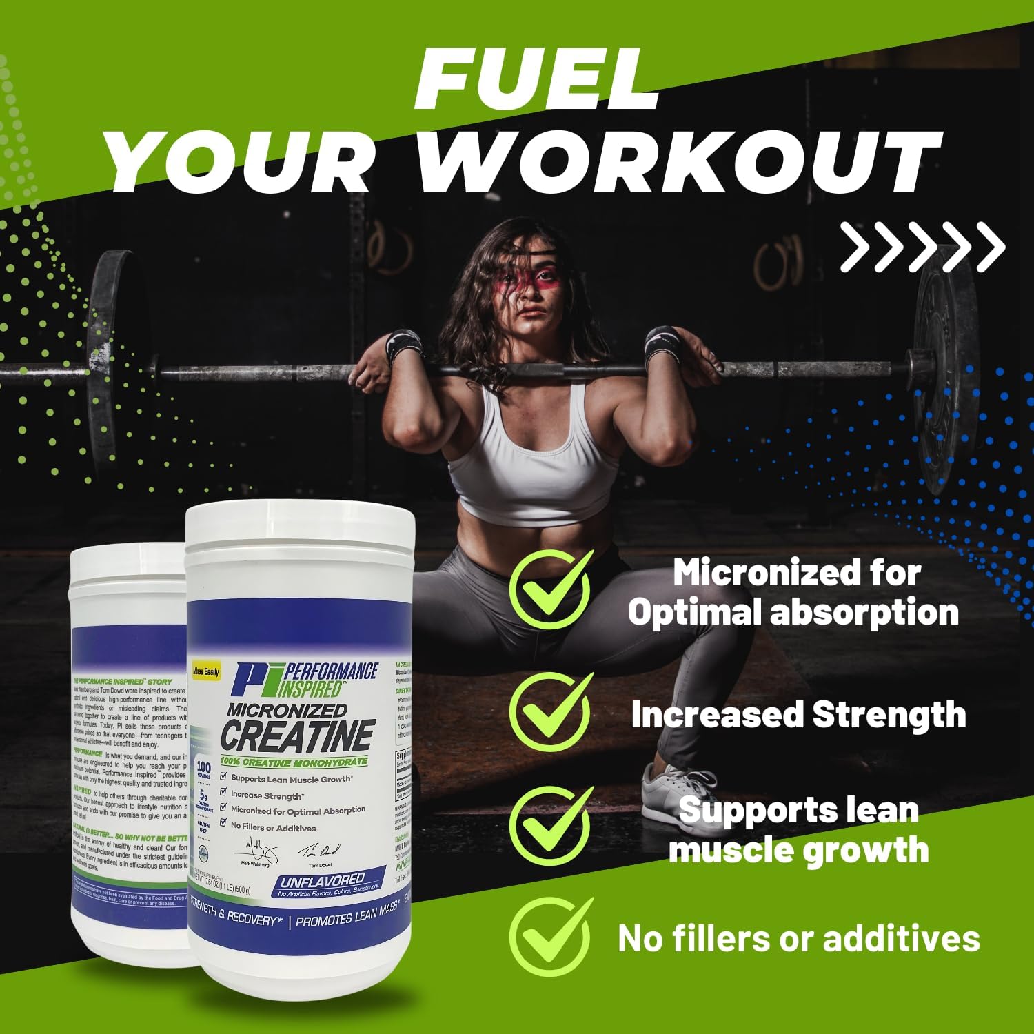 Pure Micronized Creatine Monohydrate for Muscle Growth & Recovery - 1.1 lb