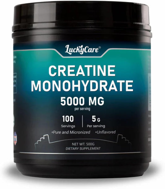 Pure Micronized Creatine Monohydrate Powder - 5000mg for Workout Support - Vegan & Gluten-Free - 100 Servings