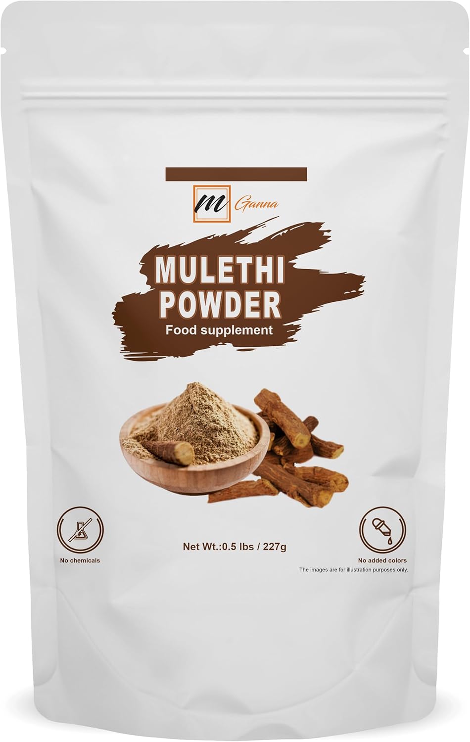 Pure Mulethi Licorice Powder 227g for Health, Skin Care, and Cosmetics