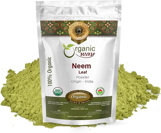 Pure Neem Leaf Powder from India - Organic (8 Oz / 1/2 LBS)